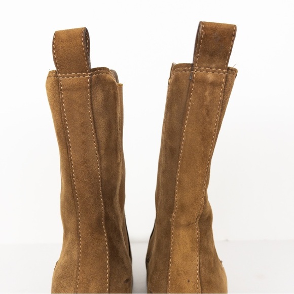 Steve Madden Brown Suede Leather Argent Chelsea Boots - Picture 8 of 15